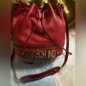 Moschino Bold Red Shoulder Bag